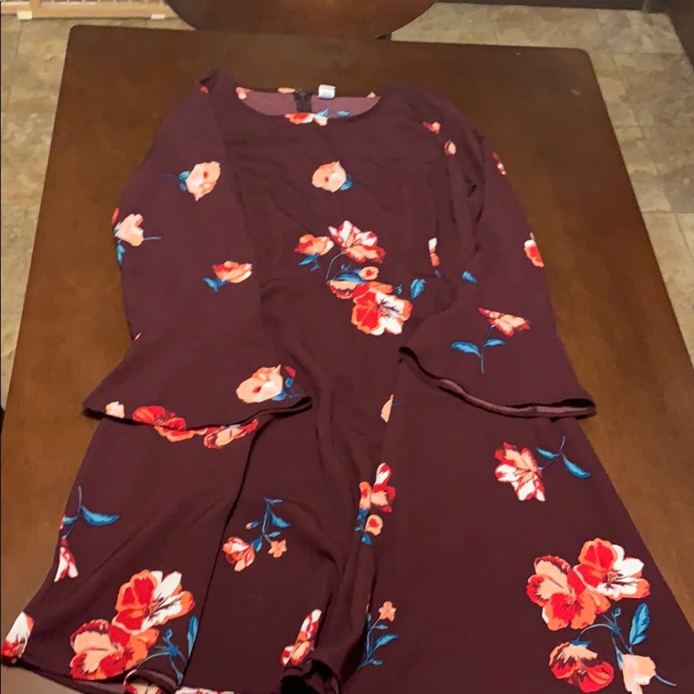 Plum Floral 🌺 Dress